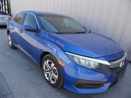 2016 Honda Civic LX Blue Sedan 2.0L AT #A23781
